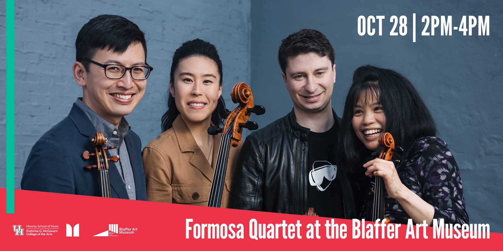 Experience the captivating Formosa Quartet at the Blaffer Art Museum